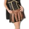 Sexy Gladiatorin Kostüm Schwarz Gr. S / 36