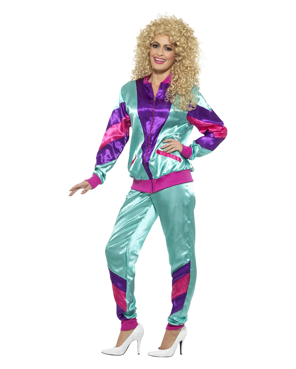 80er Jahre Trainingsanzug Kostüm – Bild 2
