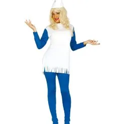 Blaue Zwergin Damenkostüm