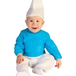 Blau-weißer Zwerg Kleinkinderkostüm