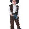 Cowboy Chaps & Fransen Weste Kinderkostüm