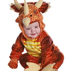 Triceratops Dino Kleinkinderkostüm Rot