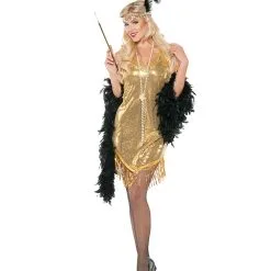 Flapper Kostümkleid Gold