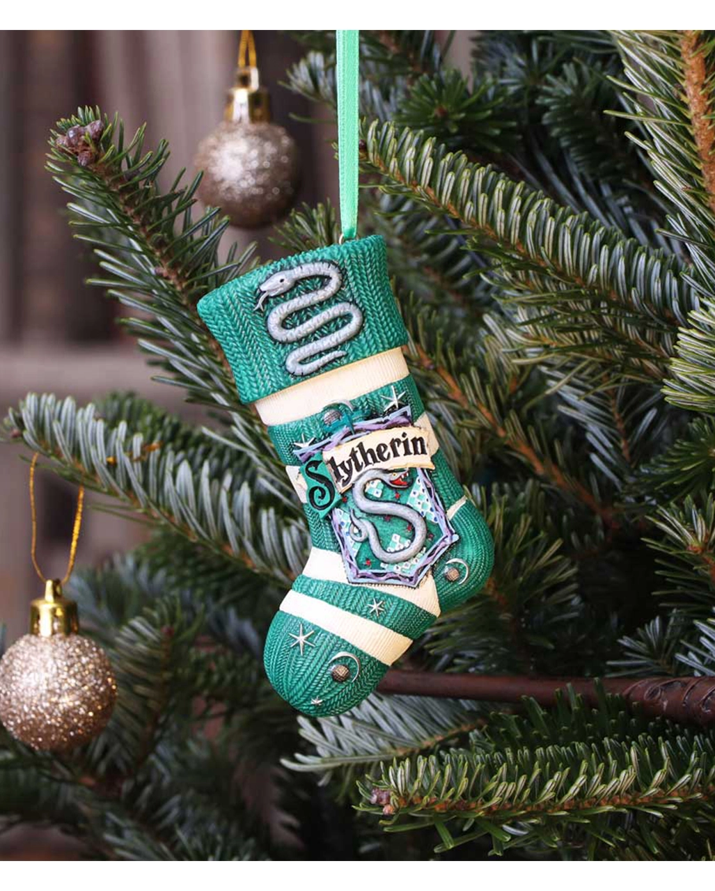 Harry Potter Slytherin Socke Christbaumkugel – Bild 5
