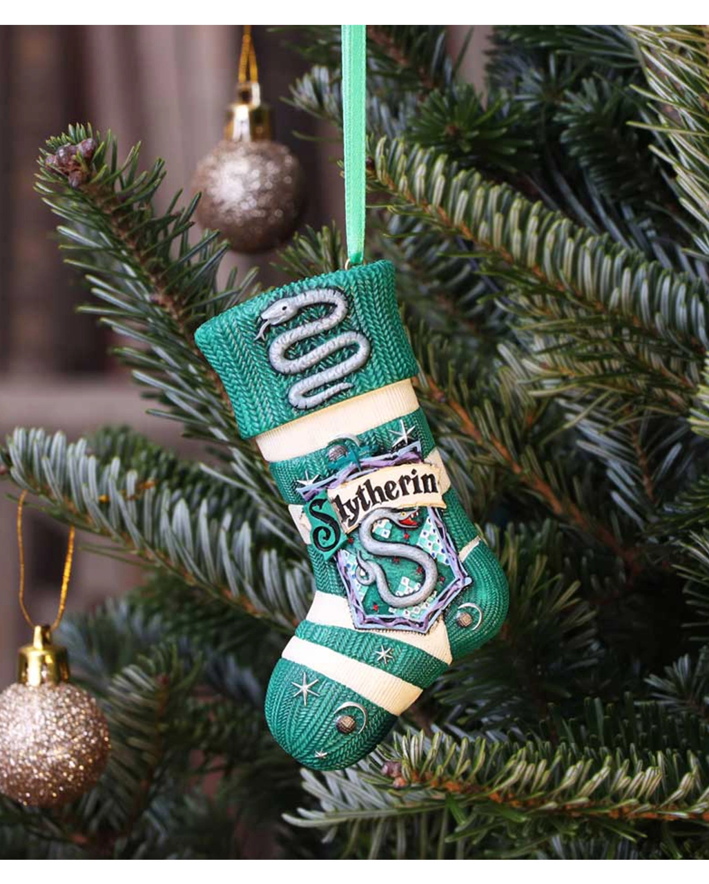 Harry Potter Slytherin Socke Christbaumkugel – Bild 6