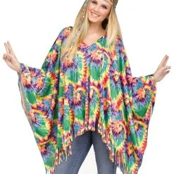 Poncho Mit Haarband Für Hippies