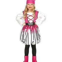 Pinke Piratentochter Kinderkostüm