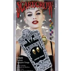 Scarecrow Glam Vampire-Fangs Gold