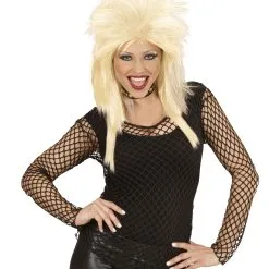 Schwarzes Unisex Netzhemd M