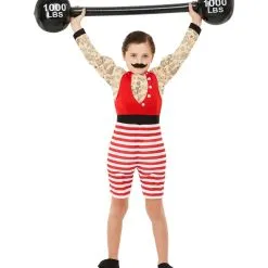 Retro Starker August Deluxe Muskel Kinderkostüm
