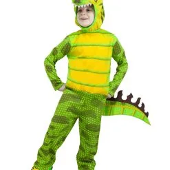Grünes Kinderkostüm T-Rex Dinosaurier