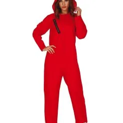 Verbrecherin Jumpsuit Rot