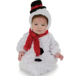 Flauschiger Schneemann Babysack